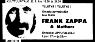 22/09/1974Kulttuuritalo, Helsinki, Finland